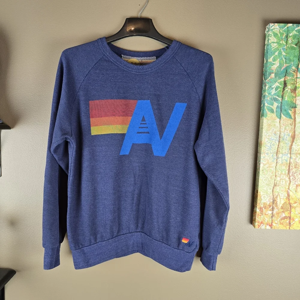 Aviator Nation Logo Crewneck Sweatshirt Small - Picture 7 of 11